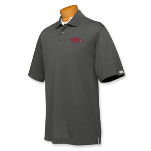 Arkansas Razorbacks Men's CB DryTec Championship Polo - Charcoal